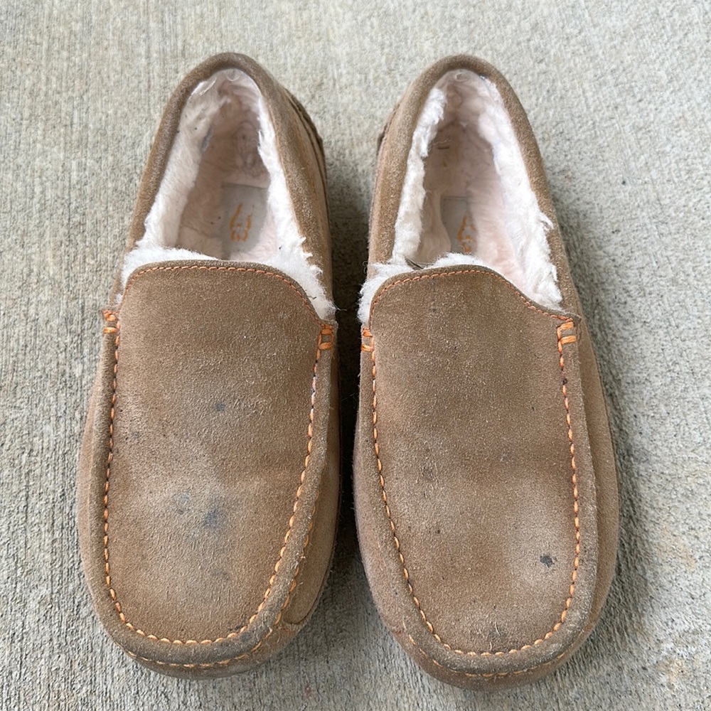 UGG 1016593 suede shearling ASCOT slippers 8M euro 41 - Picture 2 of 6